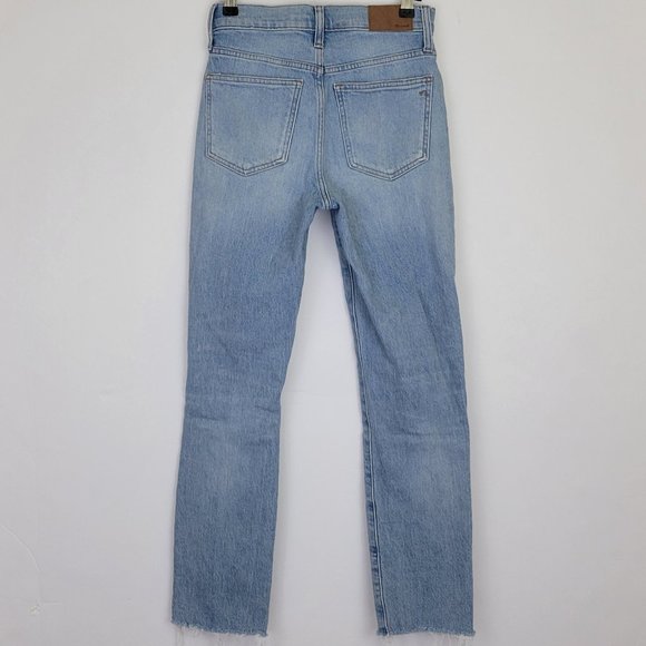 Madewell Perfect Vintage High Rise Crop Raw Hem Jean, Coney Destroyed - Picture 6 of 15